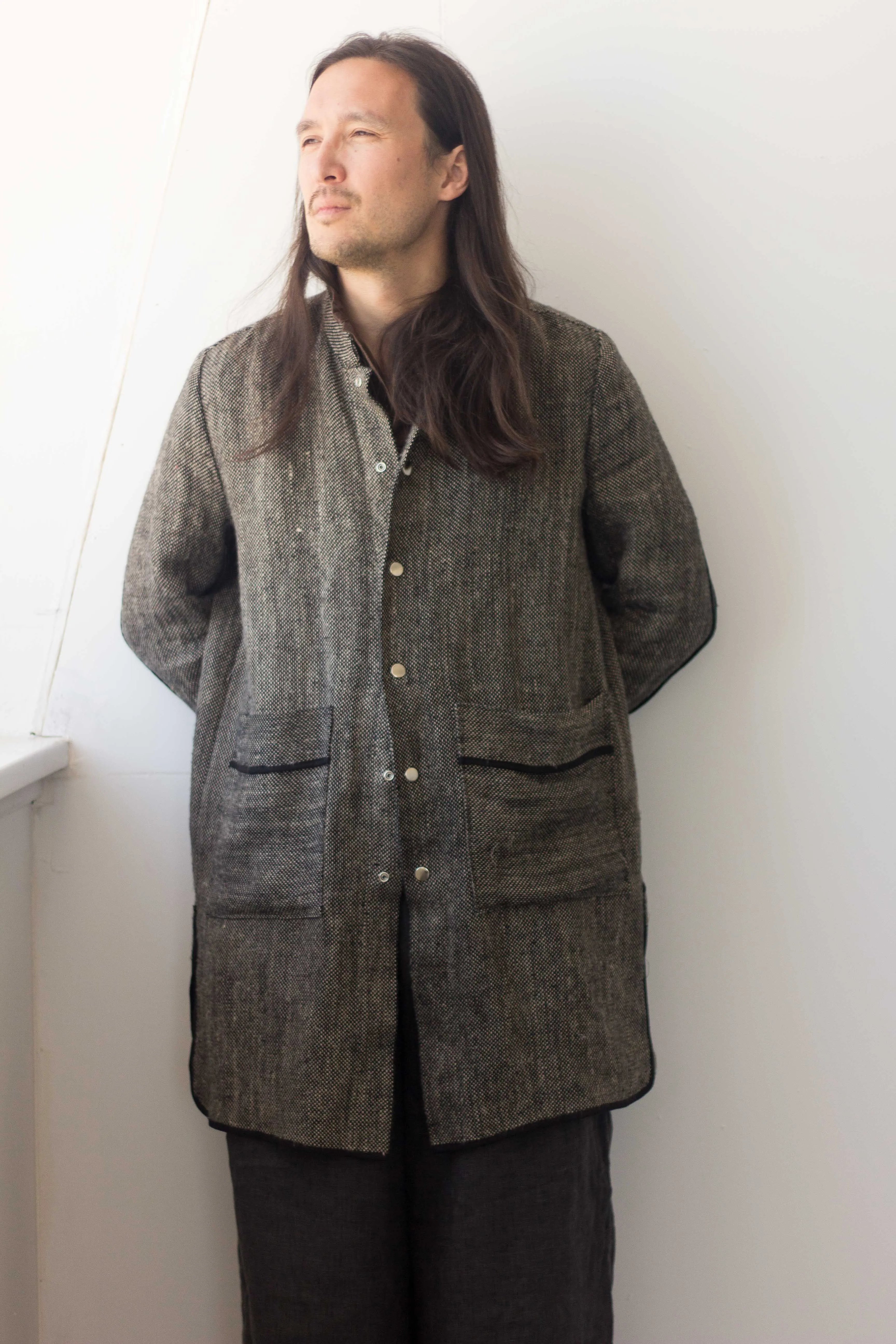 2Line Coat 100% Linen