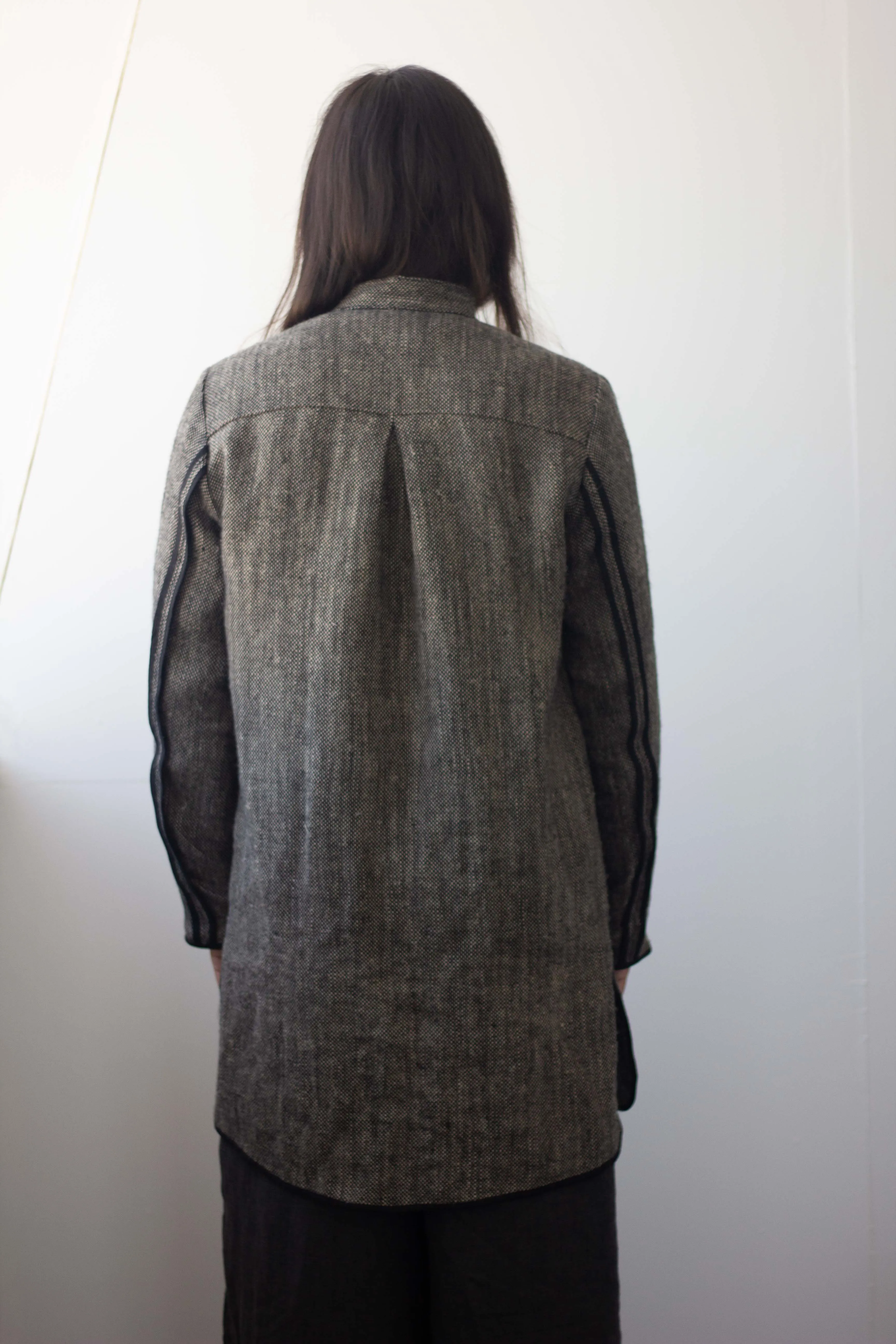 2Line Coat 100% Linen