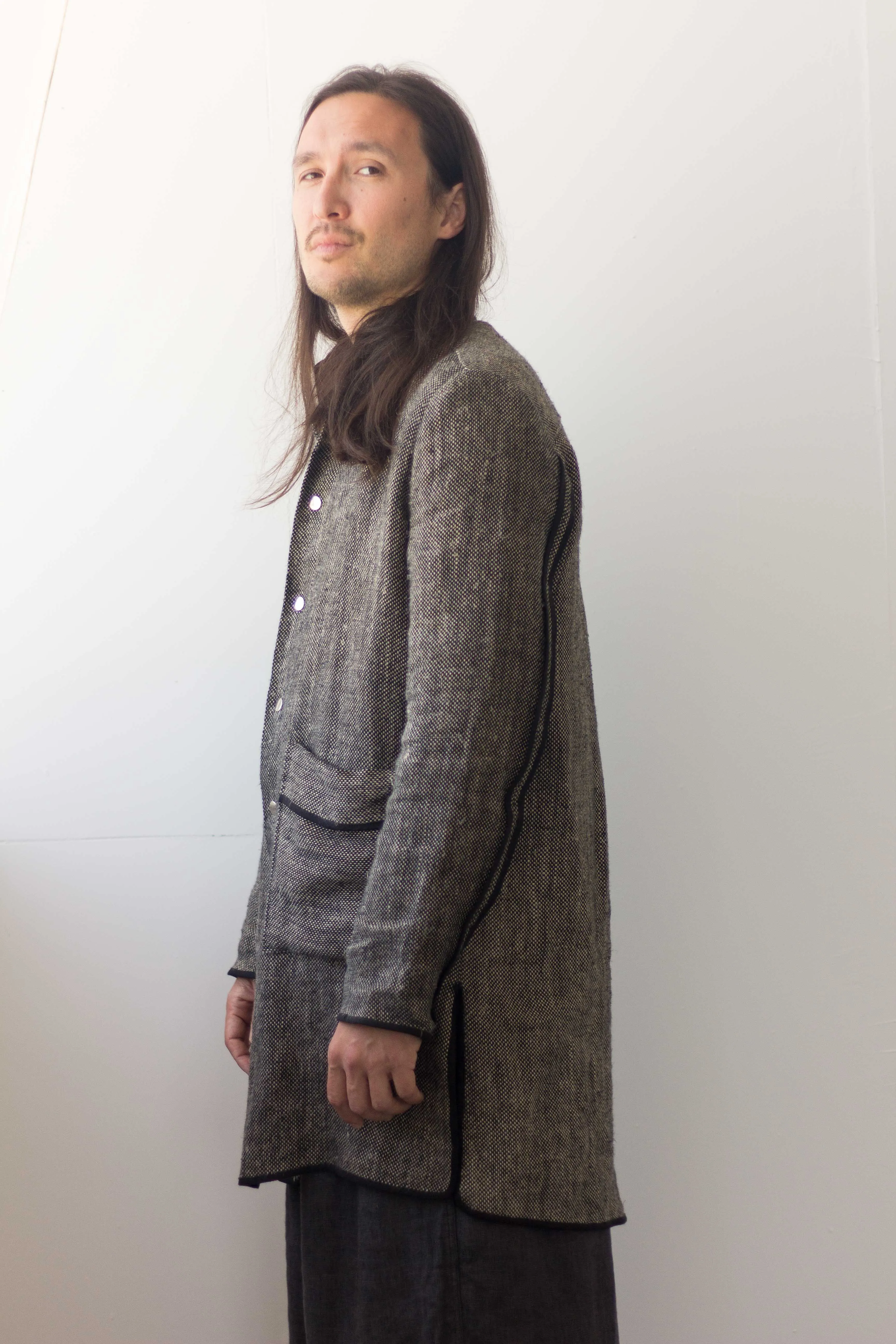 2Line Coat 100% Linen