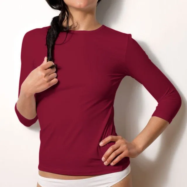 3/4 Sleeve Crew Neck (Discontinued Colors)- FINAL SALE