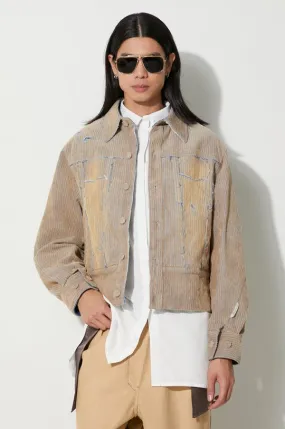 Ader Error corduroy jacket Carid Aging Trucker beige color BMADFWJK1603