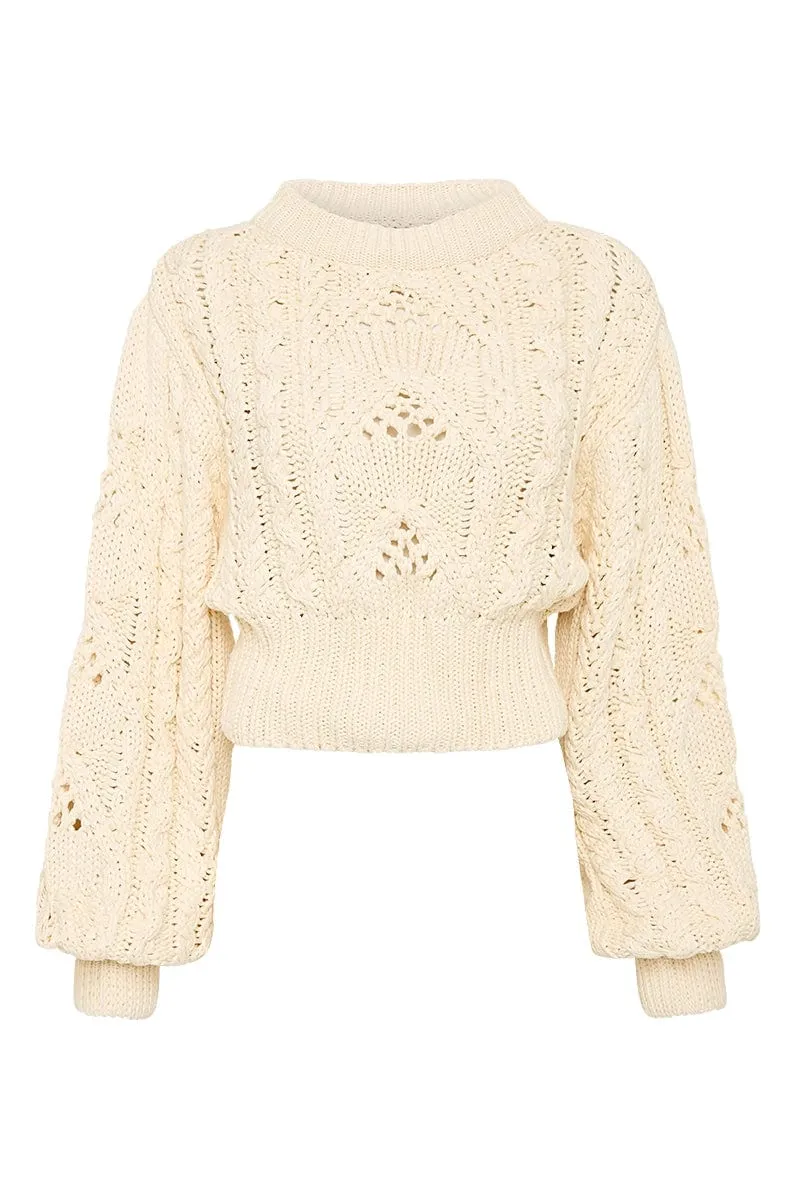 Alanna Knit Sweater - Off White