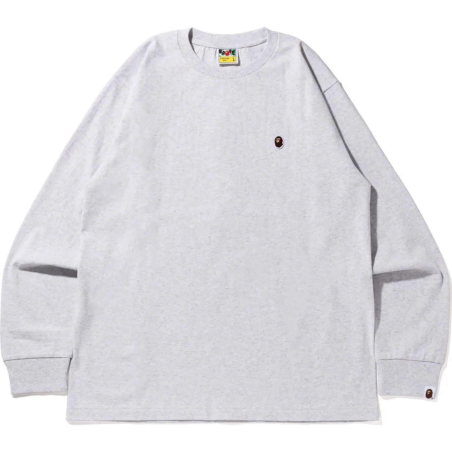 APE HEAD ONE POINT L/S TEE BAPEC MENS