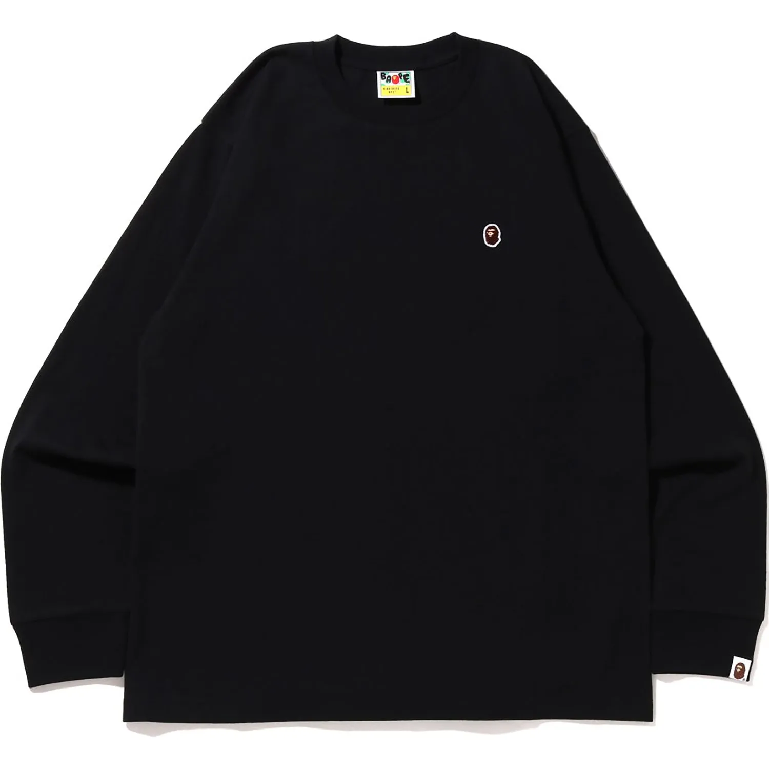 APE HEAD ONE POINT L/S TEE BAPEC MENS