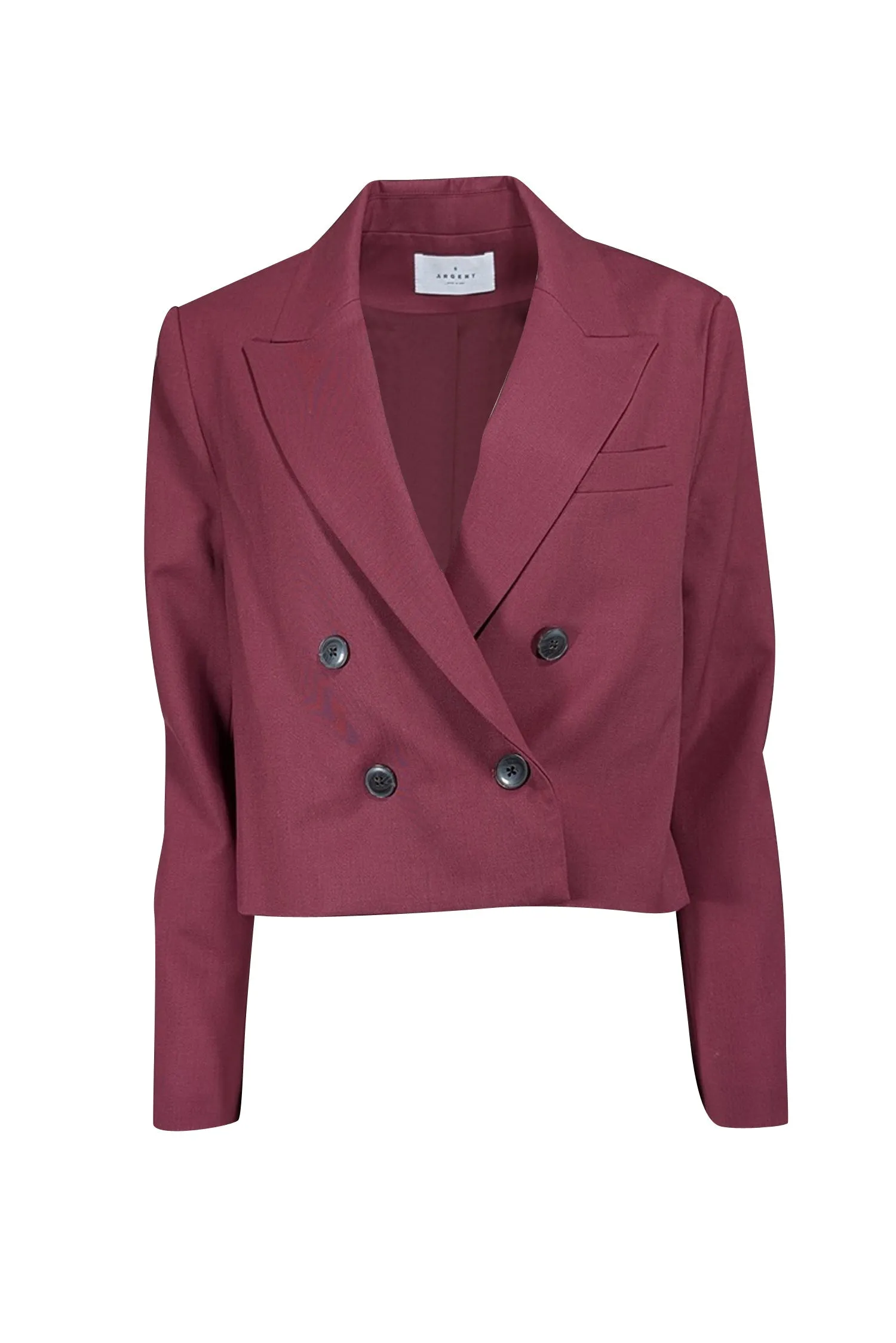 Argent - Maroon Cropped Wool Blazer Sz 8