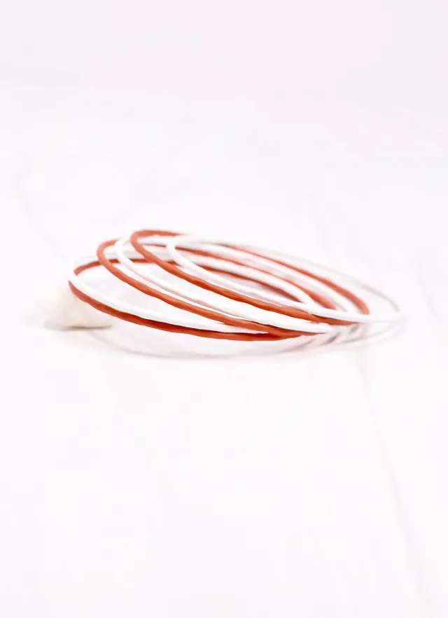 Autry Bangle Set BURNT ORANGE