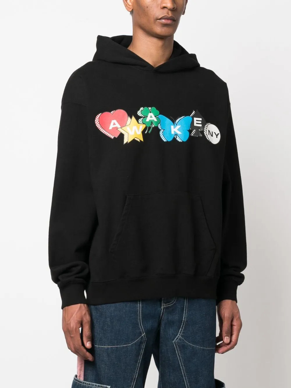 Awake Ny    Awake Ny Printed Charm Logo Hoodie