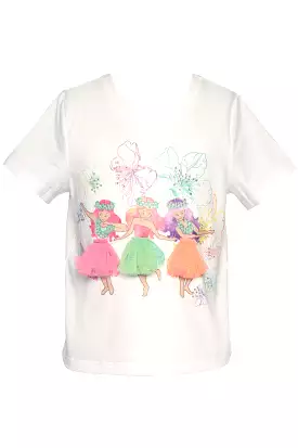 Baby Sara Hula Girls Print S/S Tee