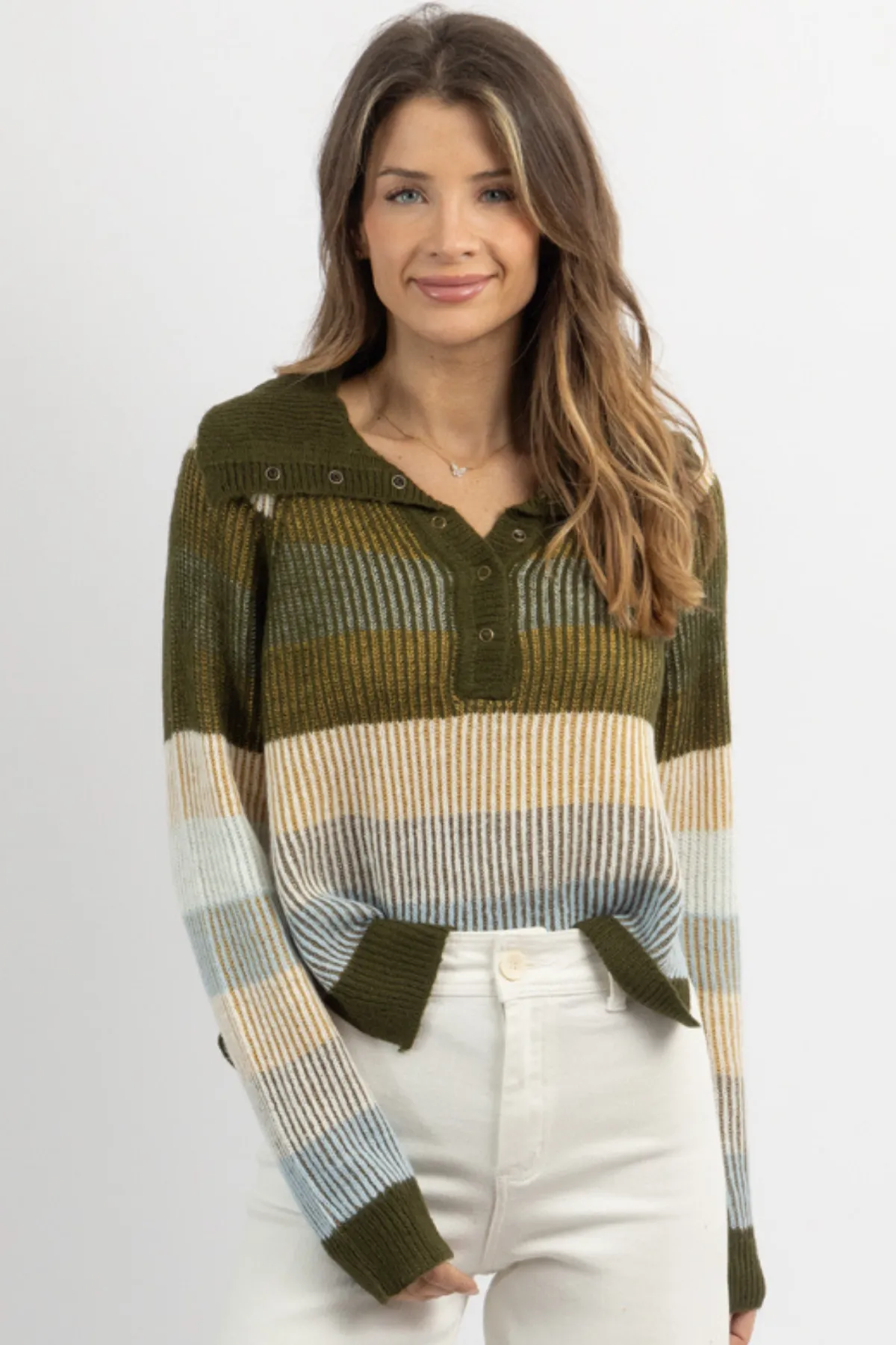 BEYOND OBSESSED OLIVE SWEATER