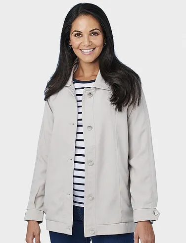 Blouson Jacket With Piping