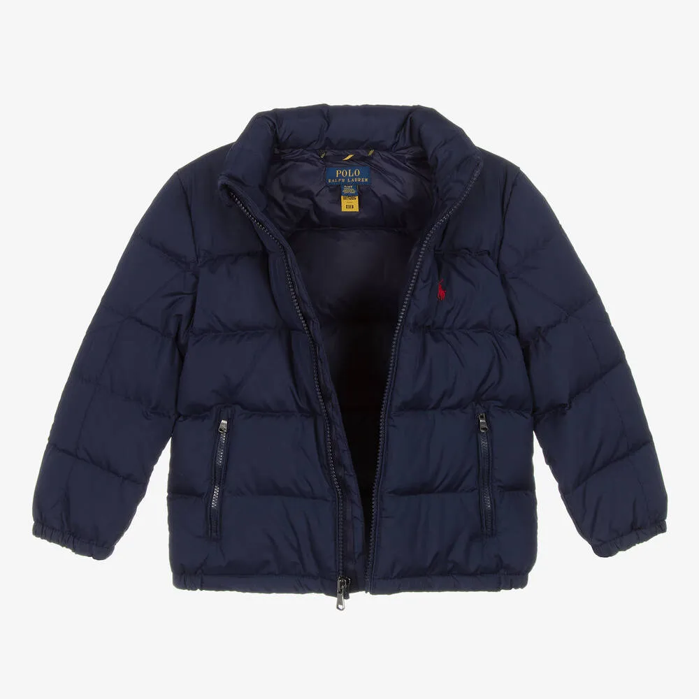 Boys Blue Down Puffer Jacket