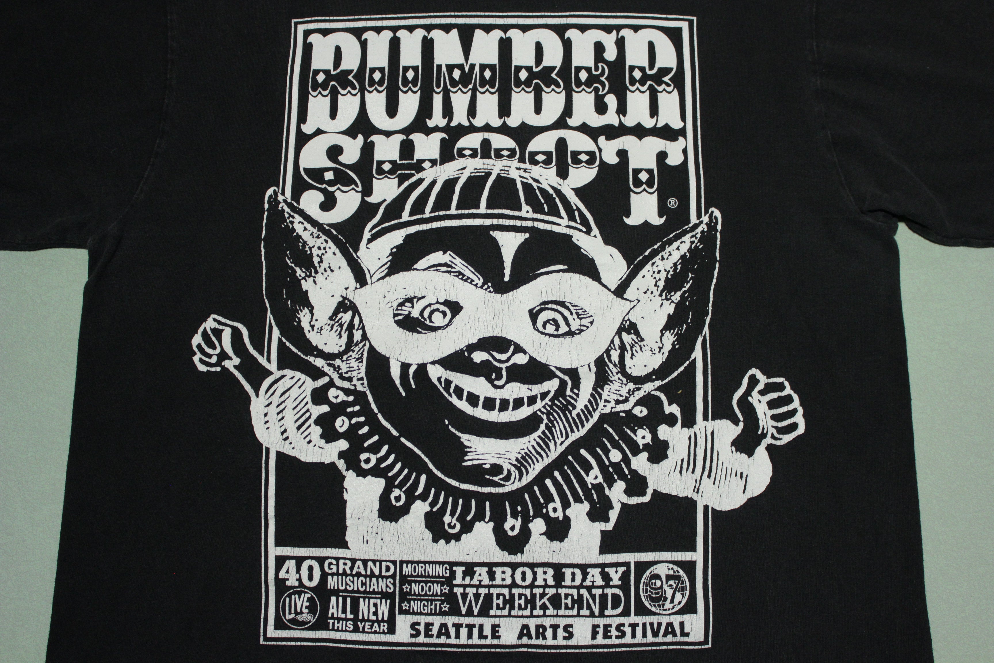 Bumbershoot 1997 Black Vintage Sonic Youth Beck Foo Fighters Vintage T-Shirt