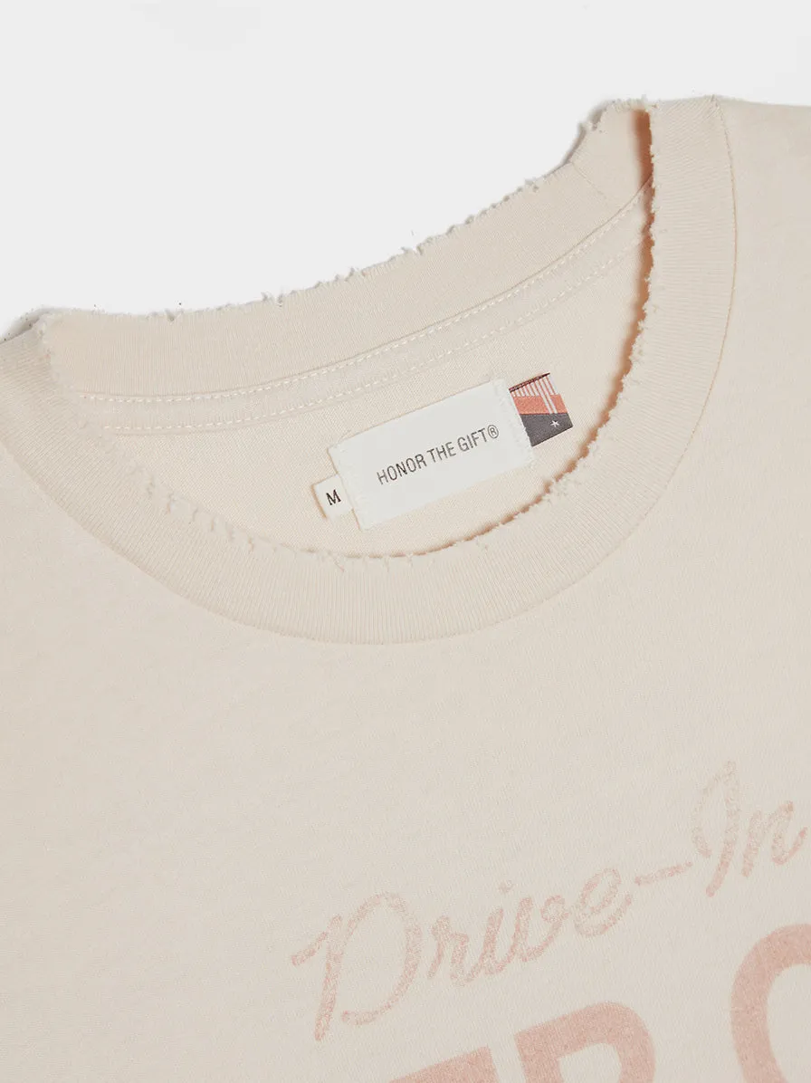 Cinema S/S Tee, Cream