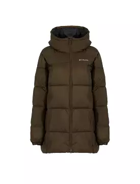 Columbia Puffect Hooded Mid Puffer Jacket Olive Green