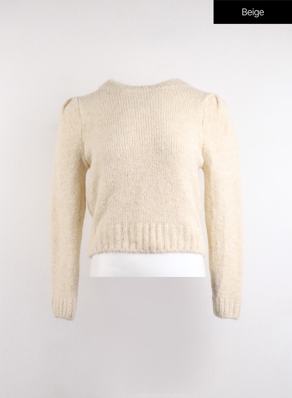 Cozy Wool-Blend Round Neck Sweater OJ419