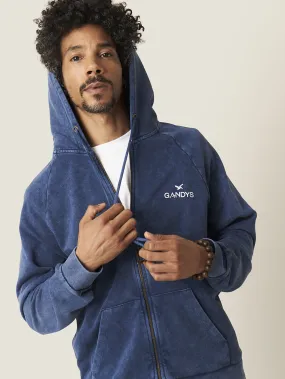 Deep Blue Maine Full Zip Hoodie