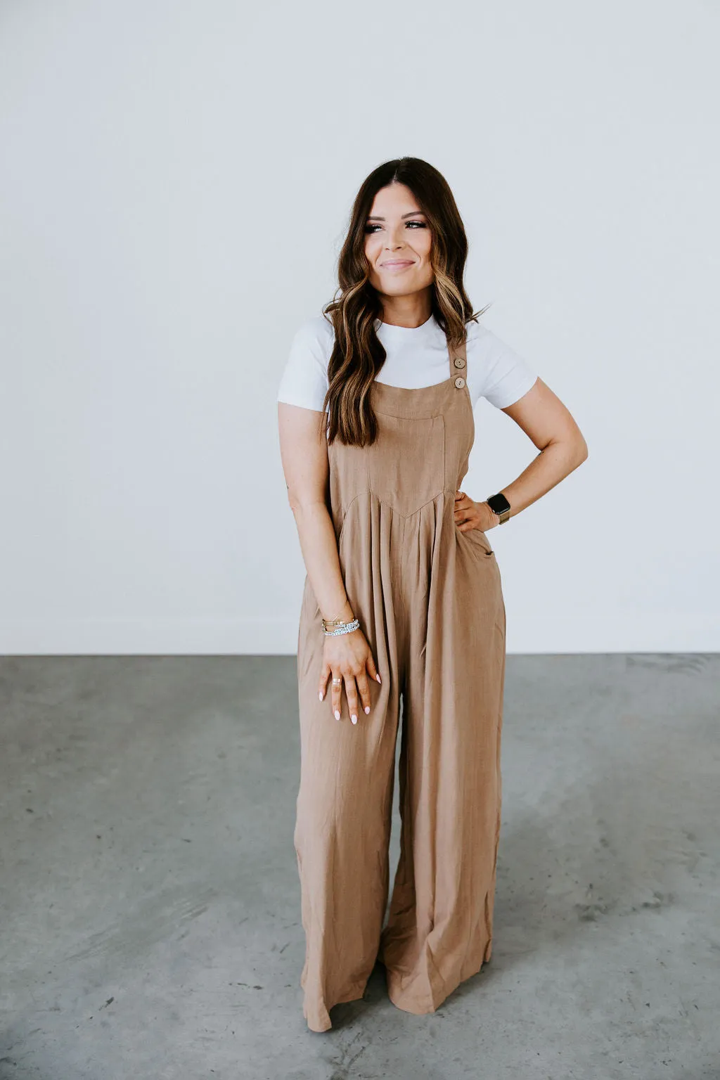 Delta Linen Wide Leg Overalls