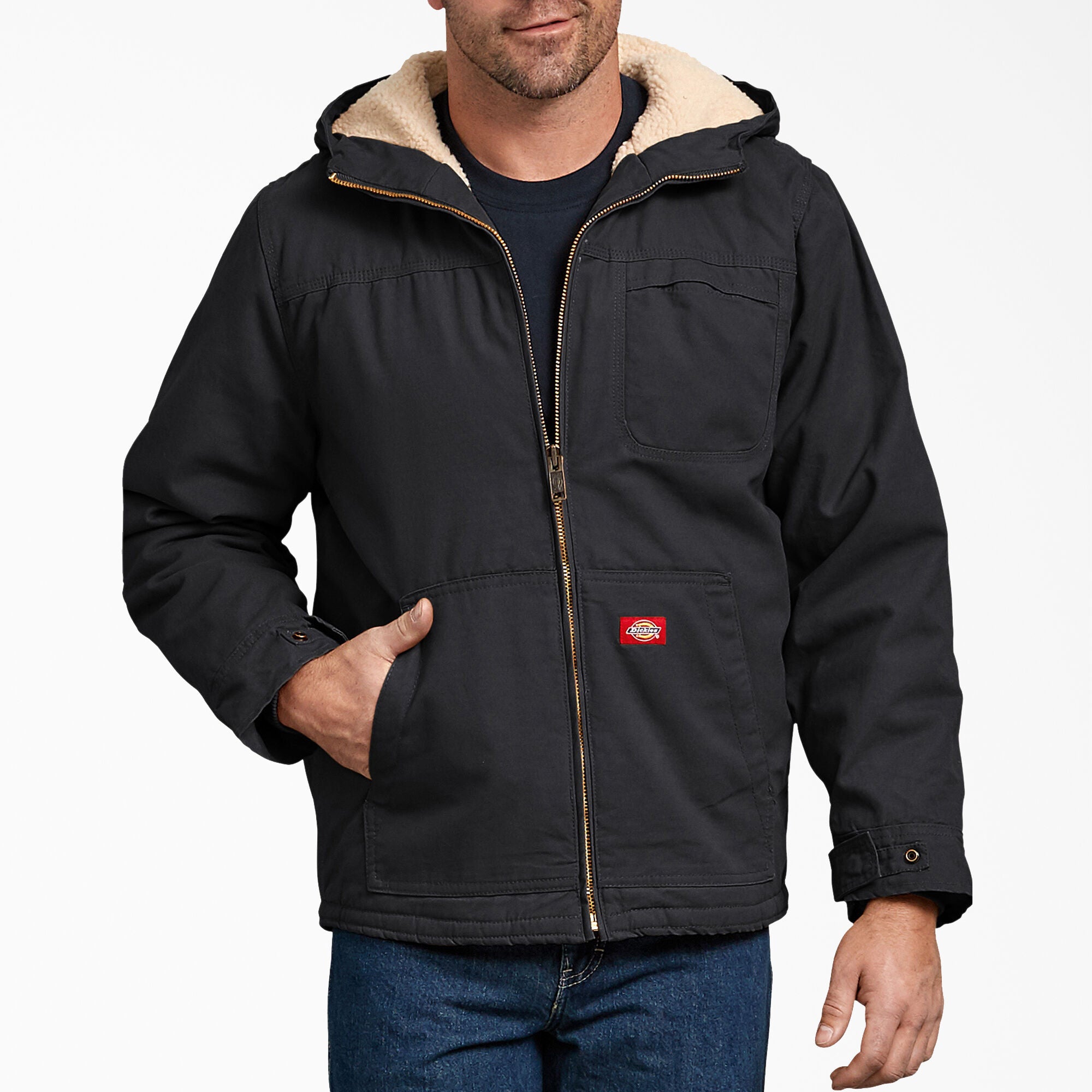 Dickies Duck Sherpa Lined Hooded Jacket