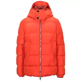 DOLCE & GABANNA Orange Hooded Down Jacket