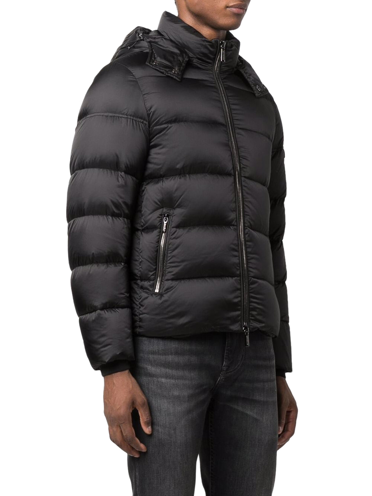 Down jacket with zip