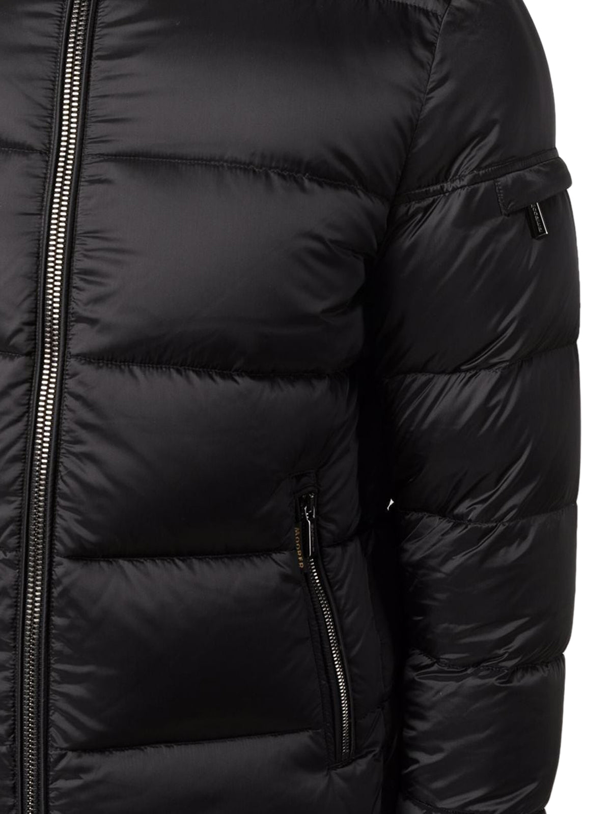 Down jacket with zip