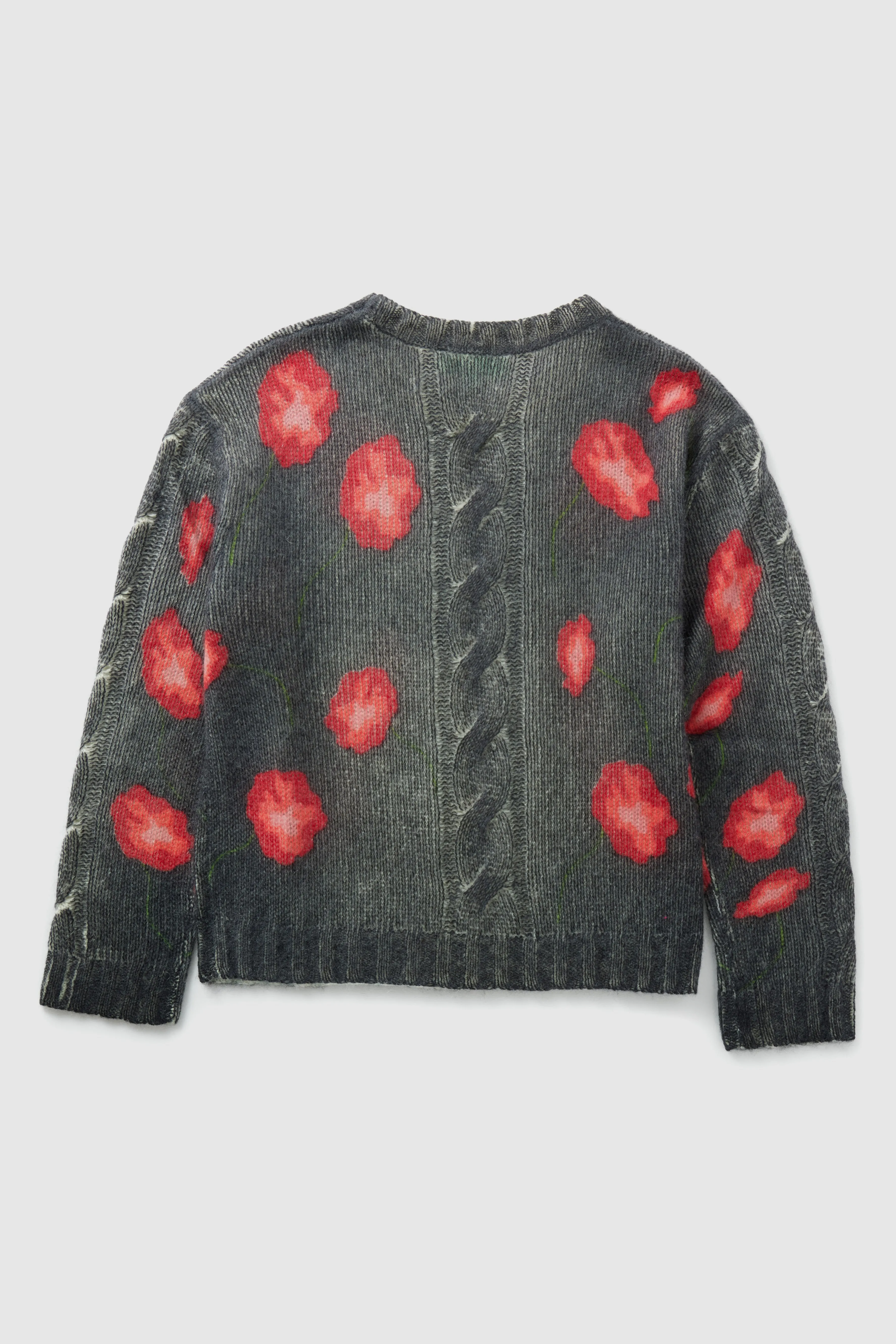 Ellis sweater in black Poppy printed knit