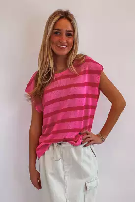 Fab Fuchsia Stripe Sweater