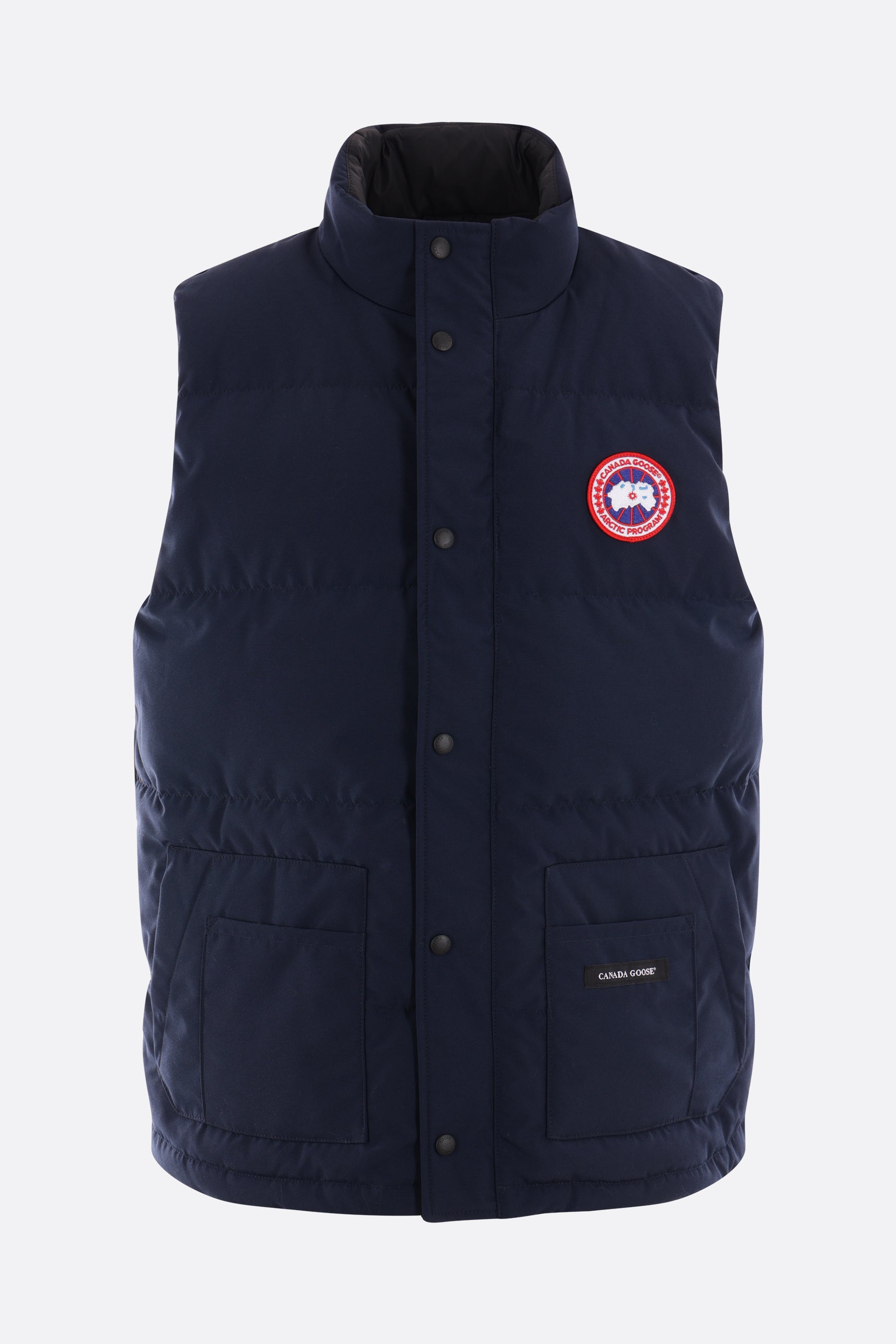 Freestyle technical cotton sleeveless down jacket