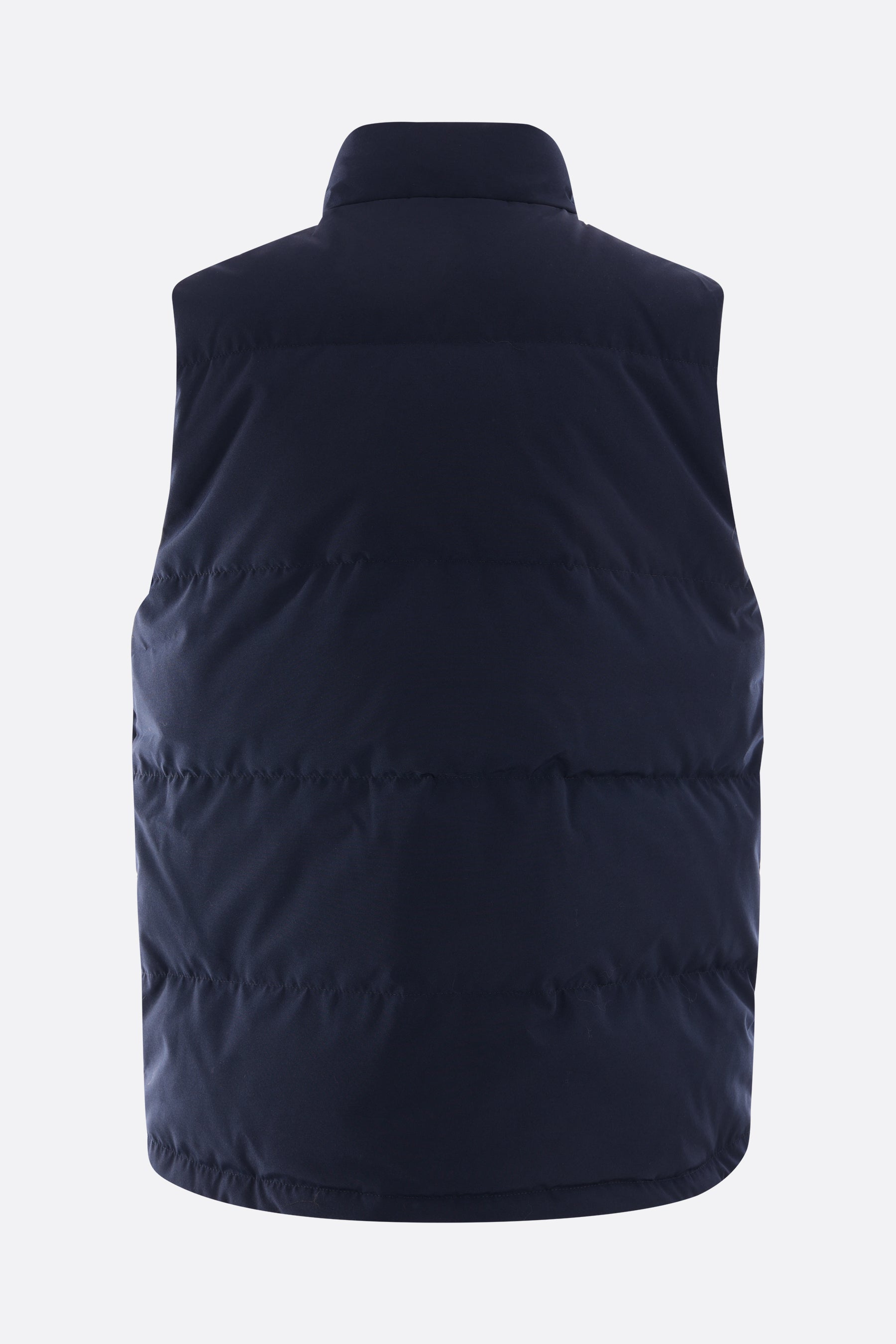 Freestyle technical cotton sleeveless down jacket