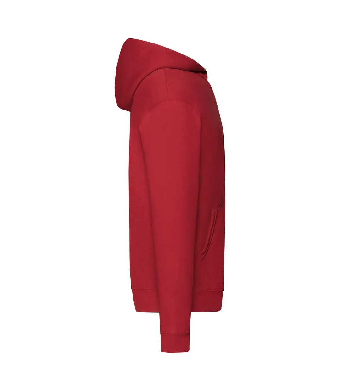 Fruit Of The Loom Mens Hooded Sweatshirt Jacket (Red) - UTBC1369