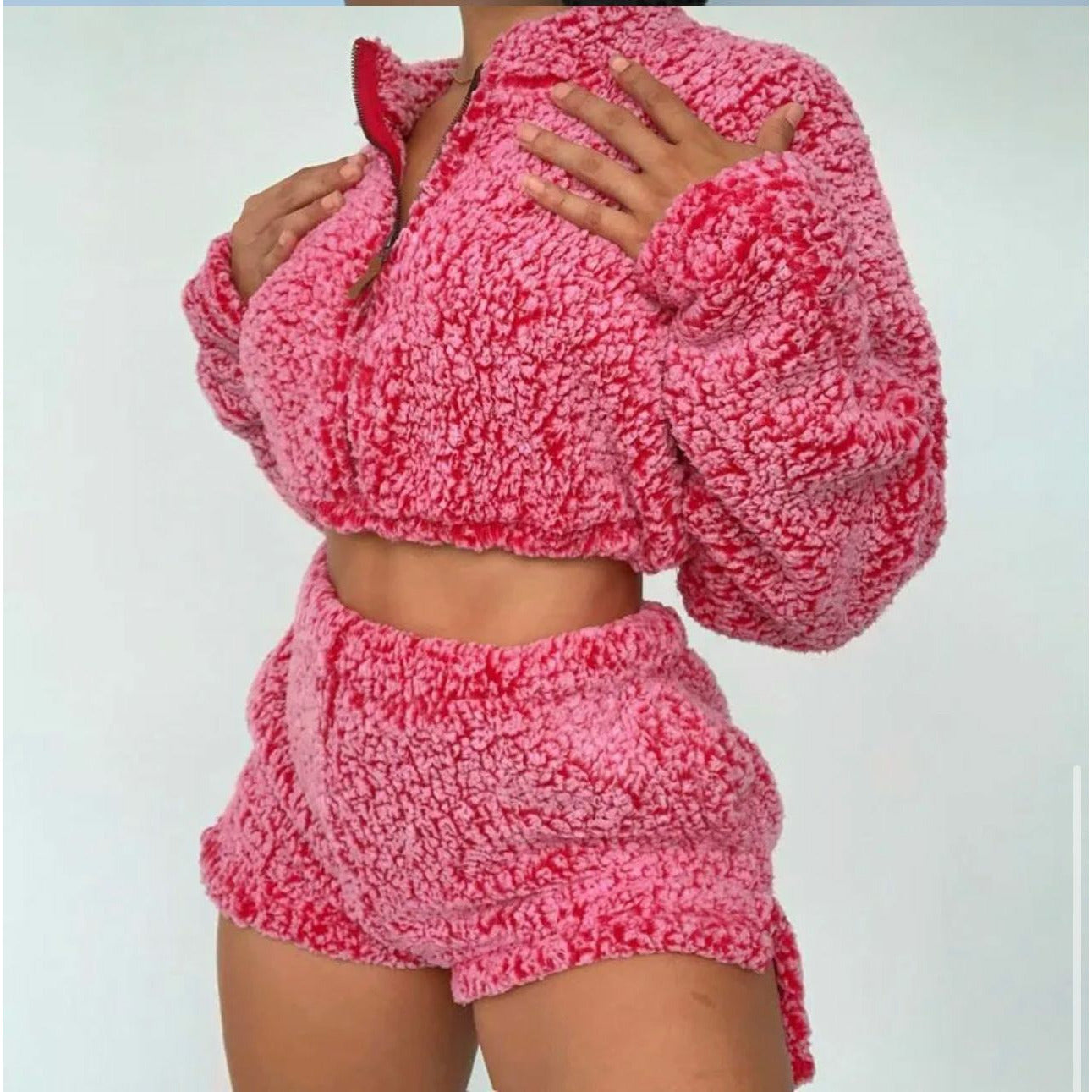 Fuzzy Short Sleepwear Set