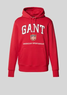 Gant Graphic Hoodie, Cherry Red