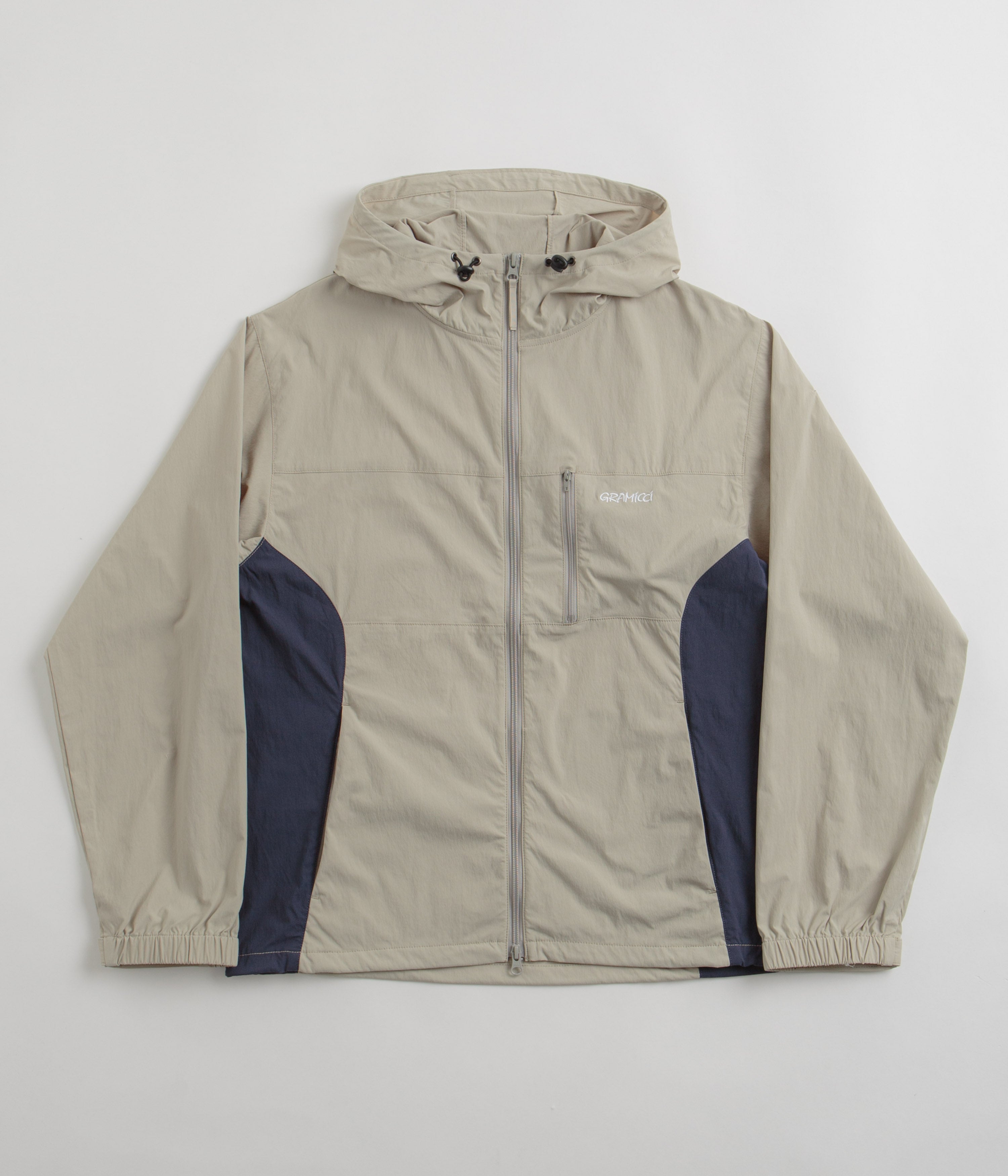 Gramicci Softshell Nylon Hooded Jacket - Stone Grey