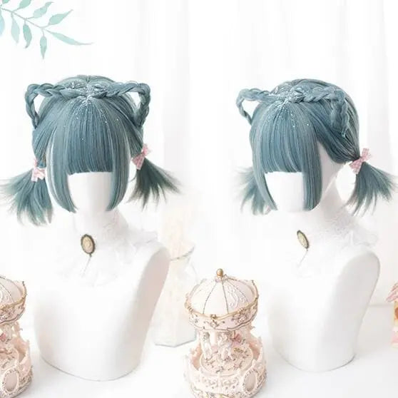 Green Lolita Mixed Color Short Wig MK0021R