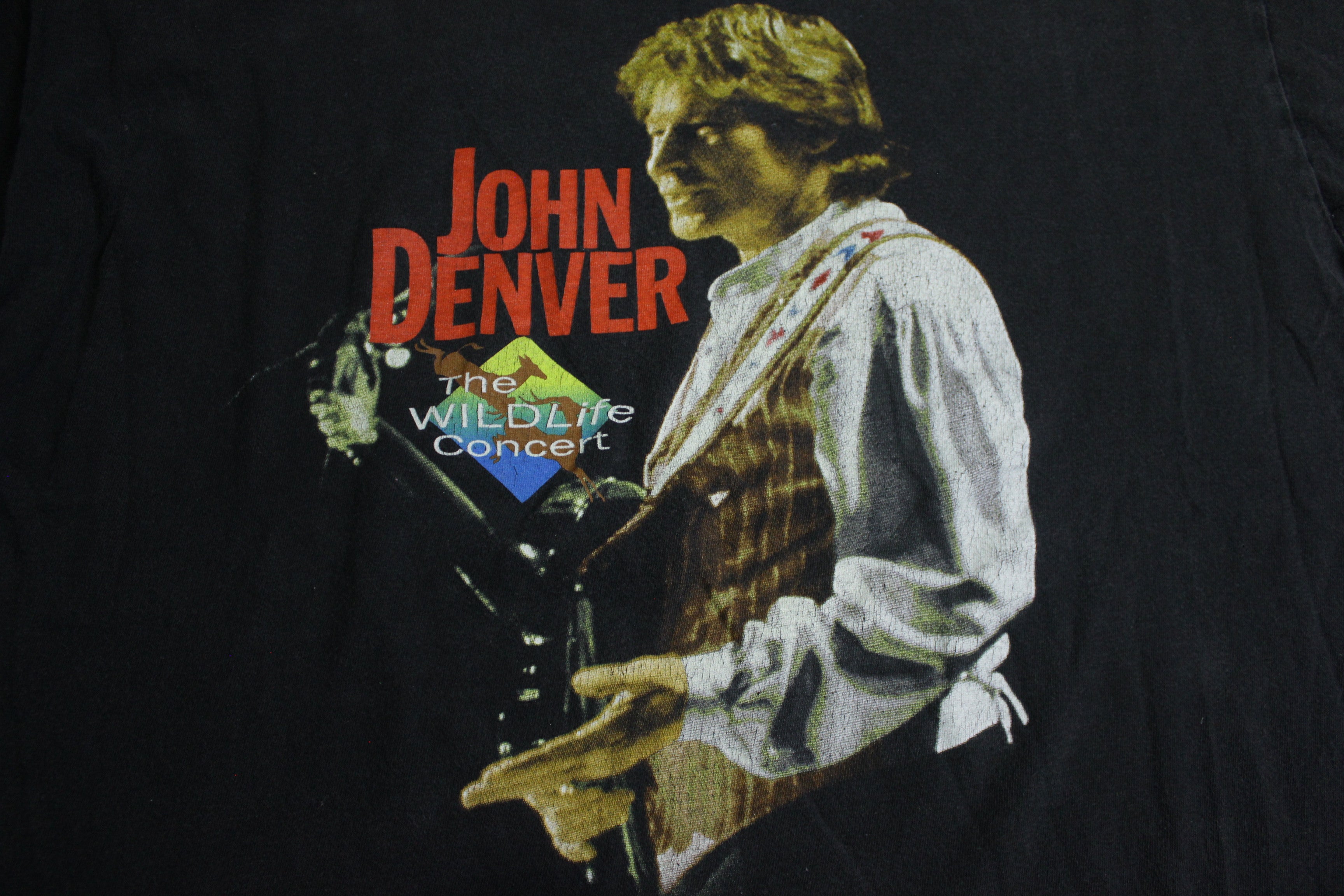 John Denver Vintage 1995 The Wildlife Concert 90's Folk Rock T-Shirt