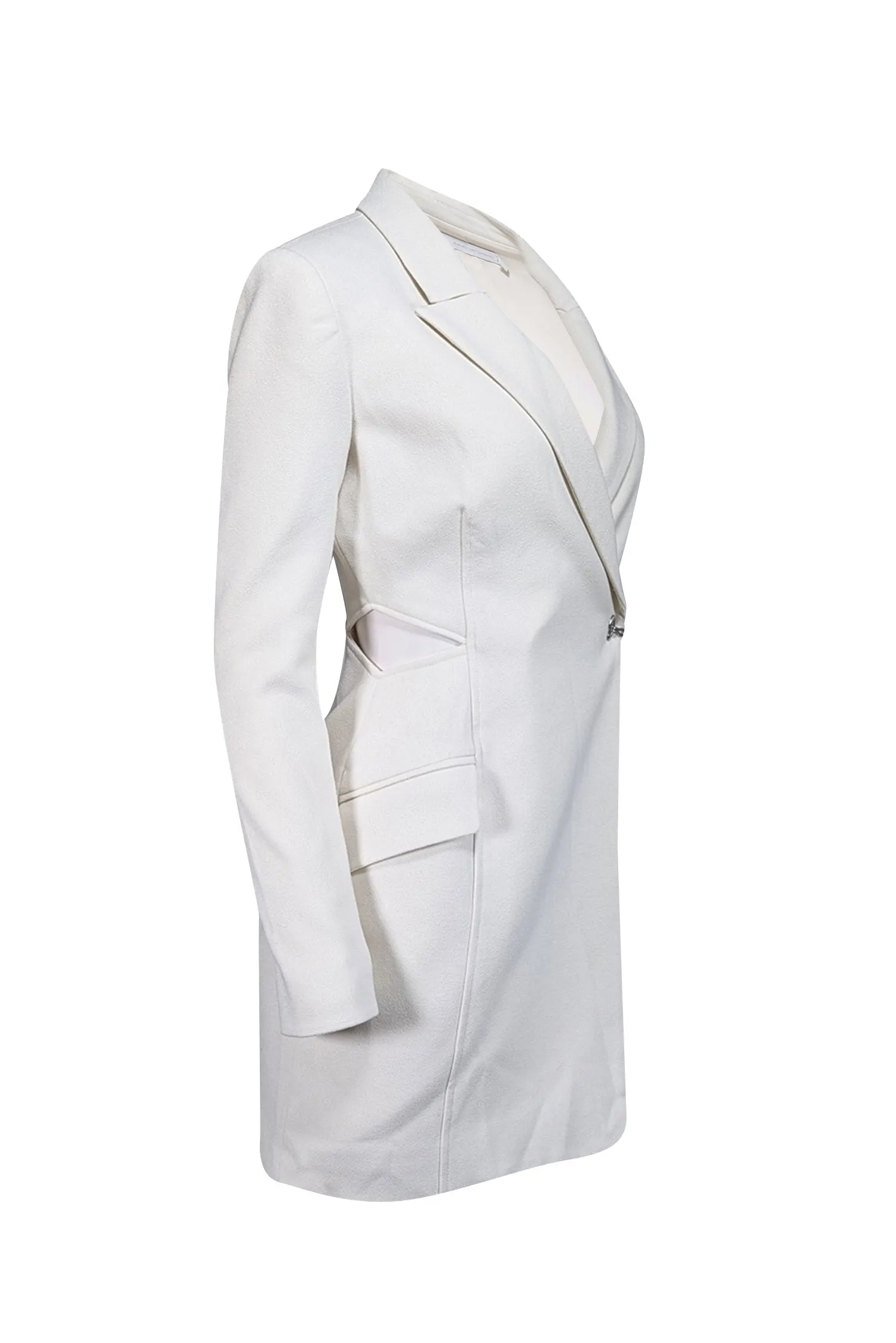 Jonathan Simkhai - Ivory Wrap Front Blazer Dress Sz 0