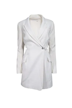 Jonathan Simkhai - Ivory Wrap Front Blazer Dress Sz 0