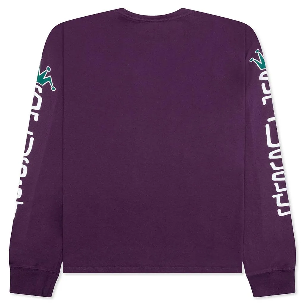 Jumbo Pigment Dyed L/S Tee - Purple