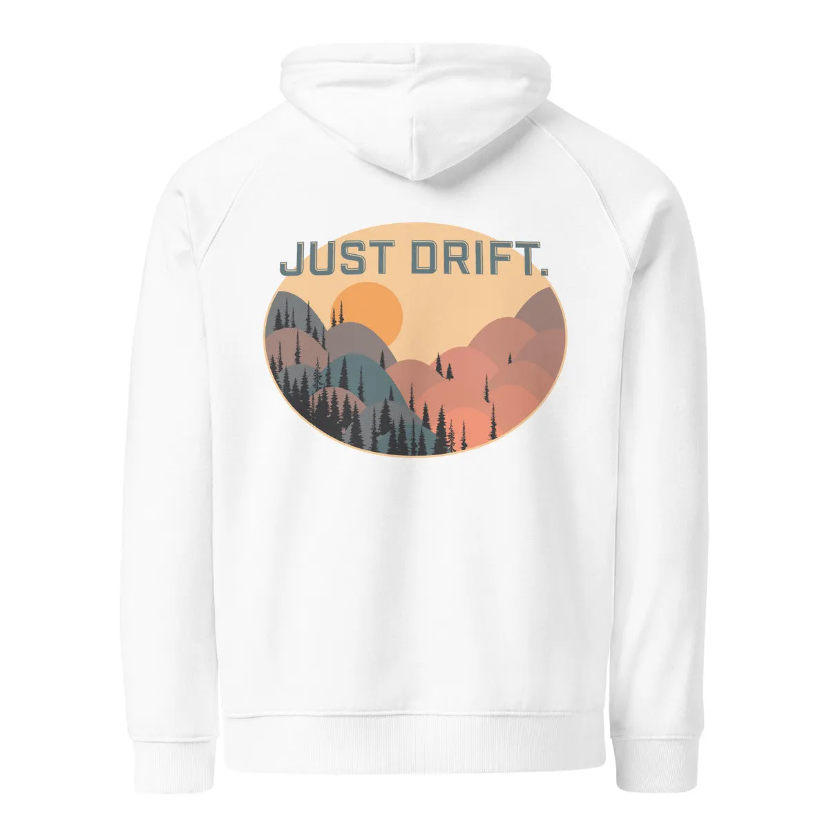 Just Drift. Seeker Organic Cotton Raglan Hoodie