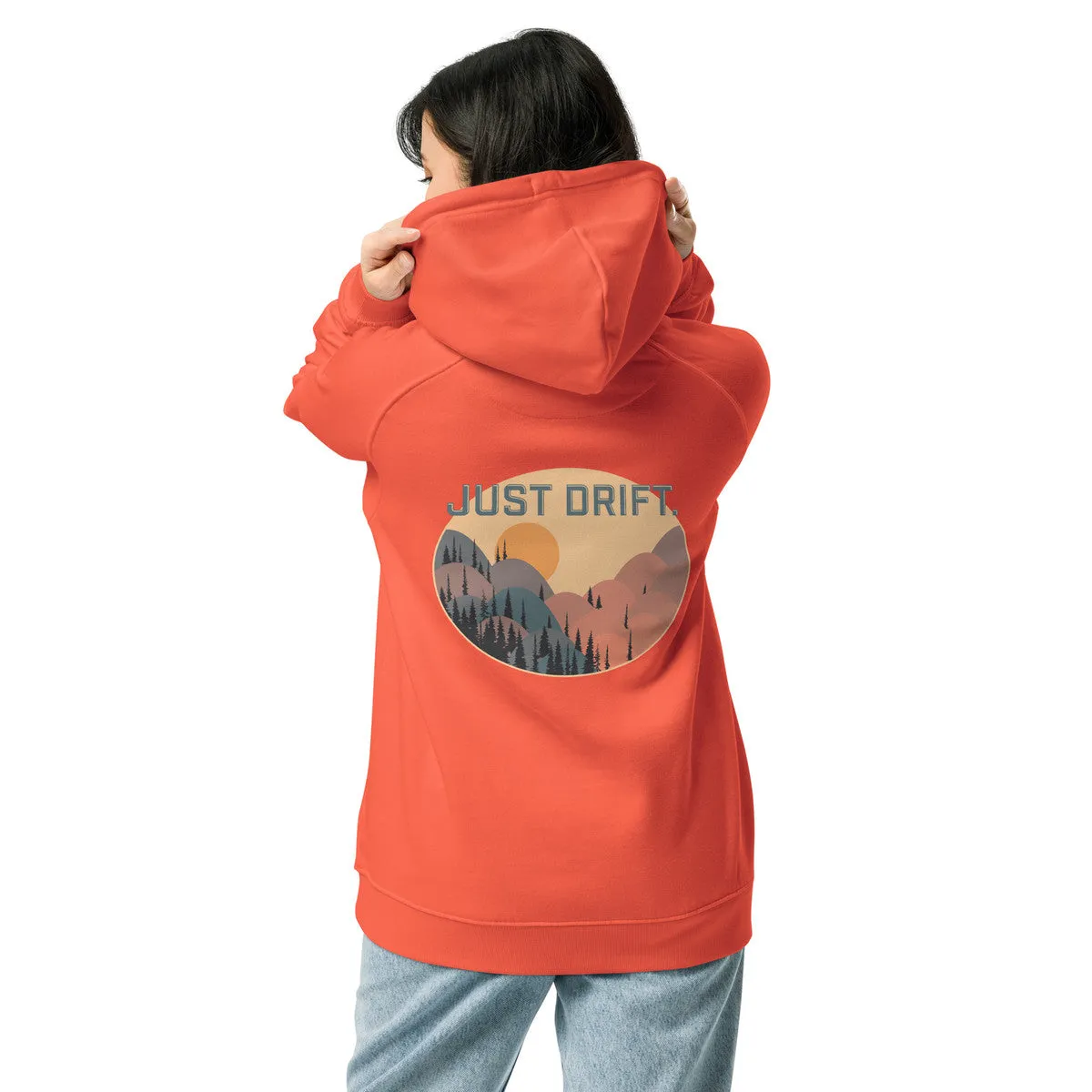 Just Drift. Seeker Organic Cotton Raglan Hoodie