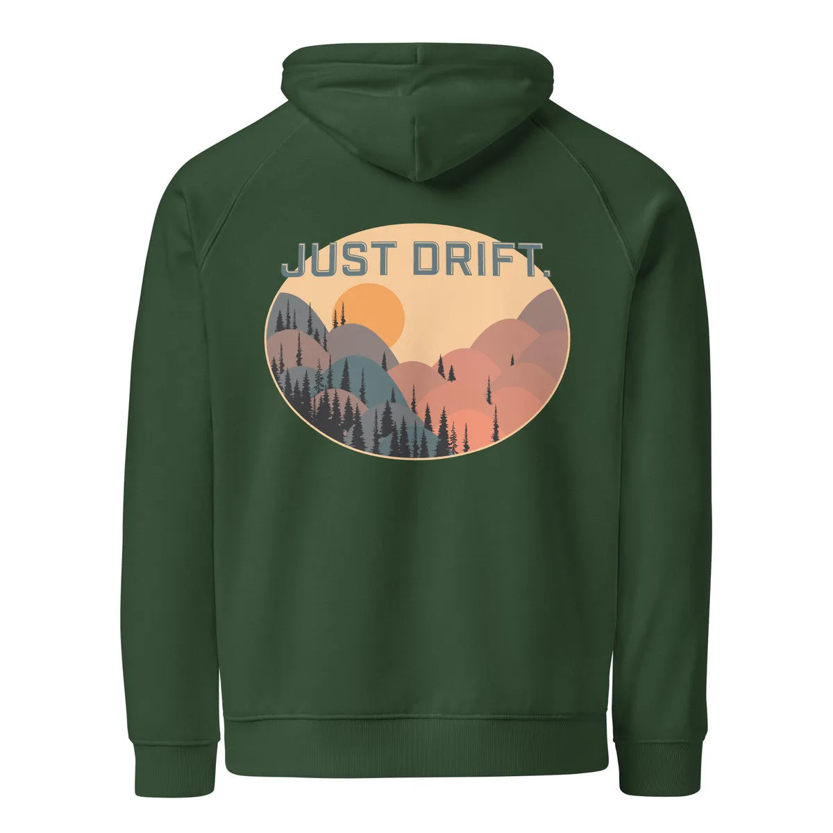 Just Drift. Seeker Organic Cotton Raglan Hoodie