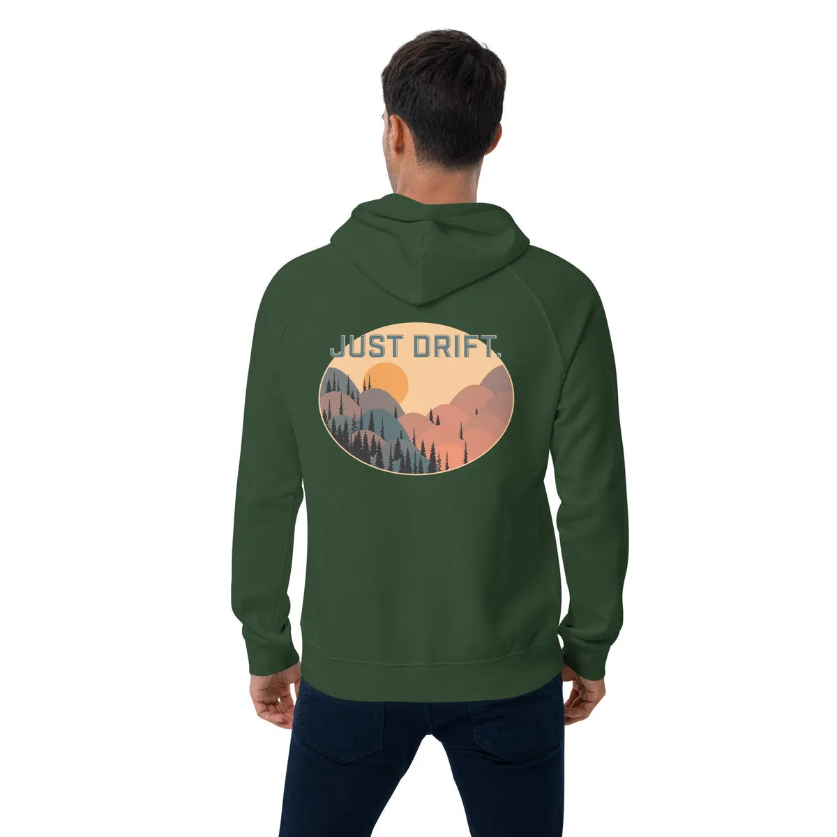 Just Drift. Seeker Organic Cotton Raglan Hoodie