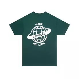 Leaders - Global Not Local Tee  - Pine Green