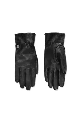 Leather Rib Gloves Women's