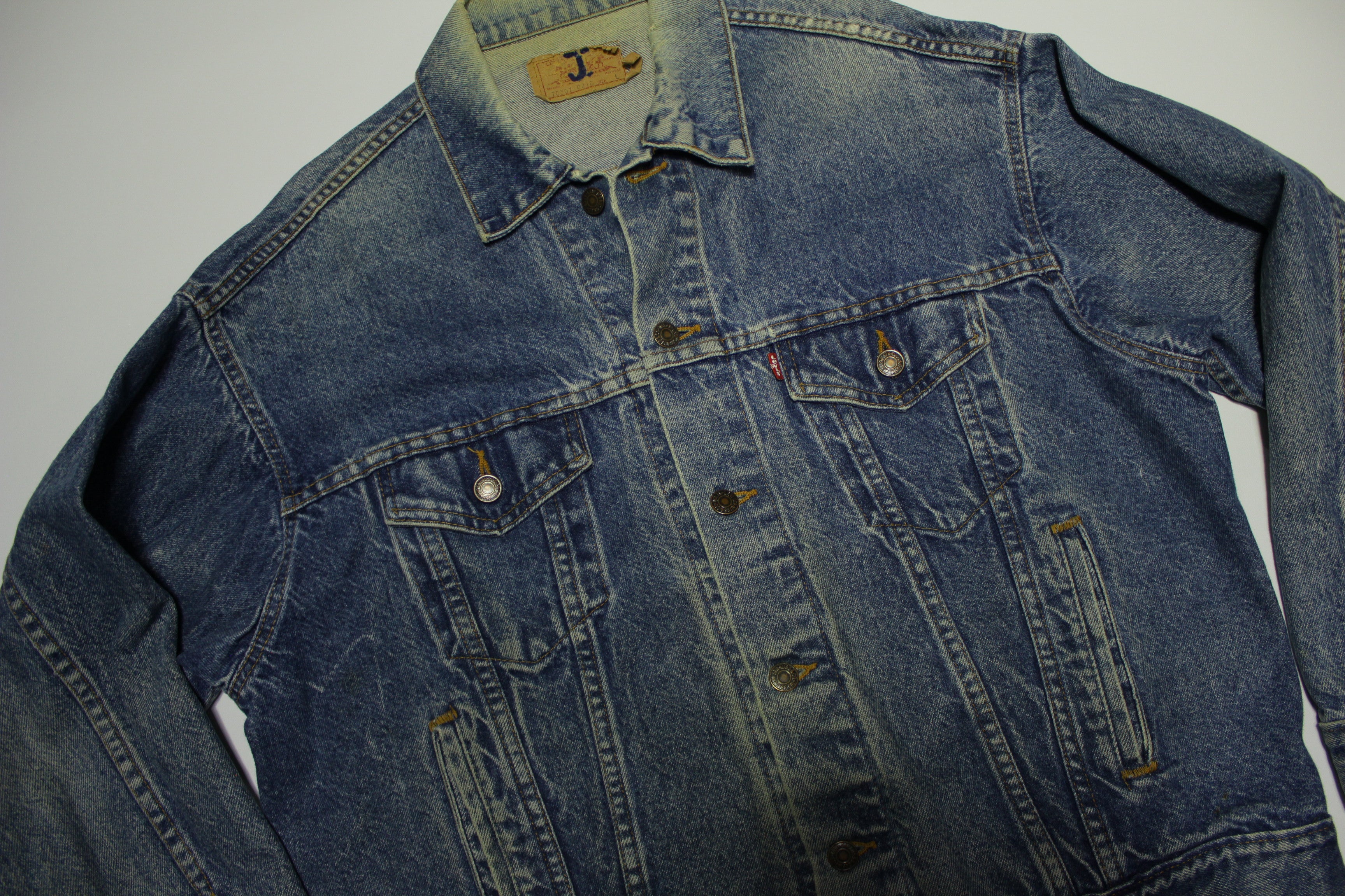 Levis 80's Vintage 70507-0218 Denim Blue Jean Trucker Jacket