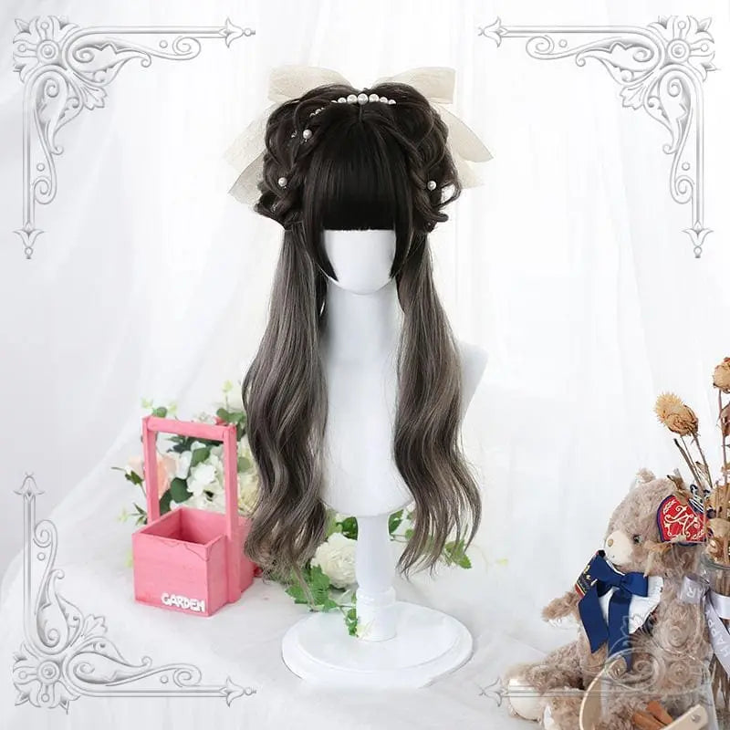 Lolita Gray Long Curly Wig MM0850