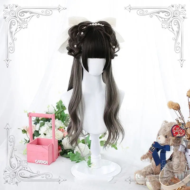 Lolita Gray Long Curly Wig MM0850