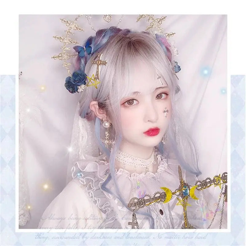 Lolita Misty Gradient Long Curly Wig MK15565