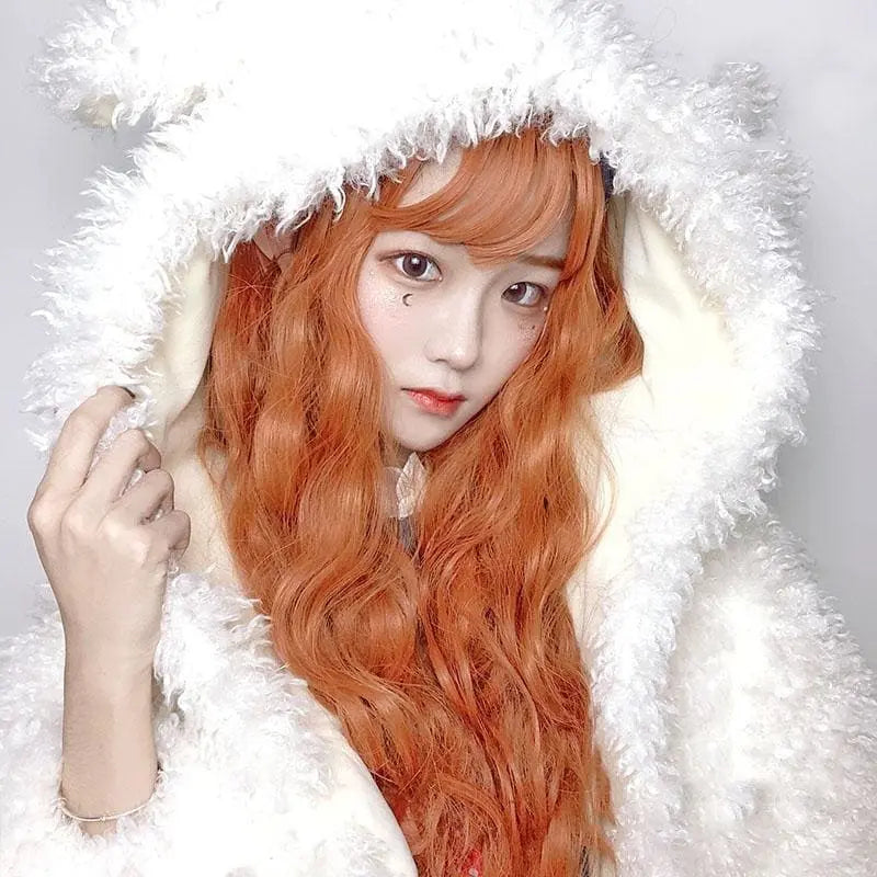 Lolita Pumpkin Long Curly Wig MK15560