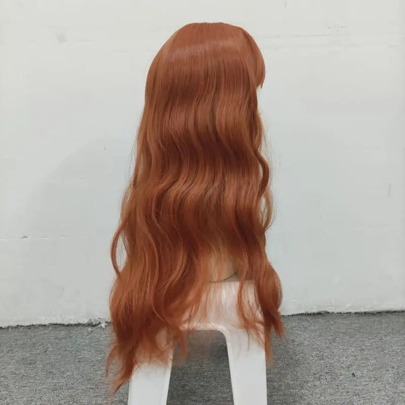 Lolita Pumpkin Long Curly Wig MK15560